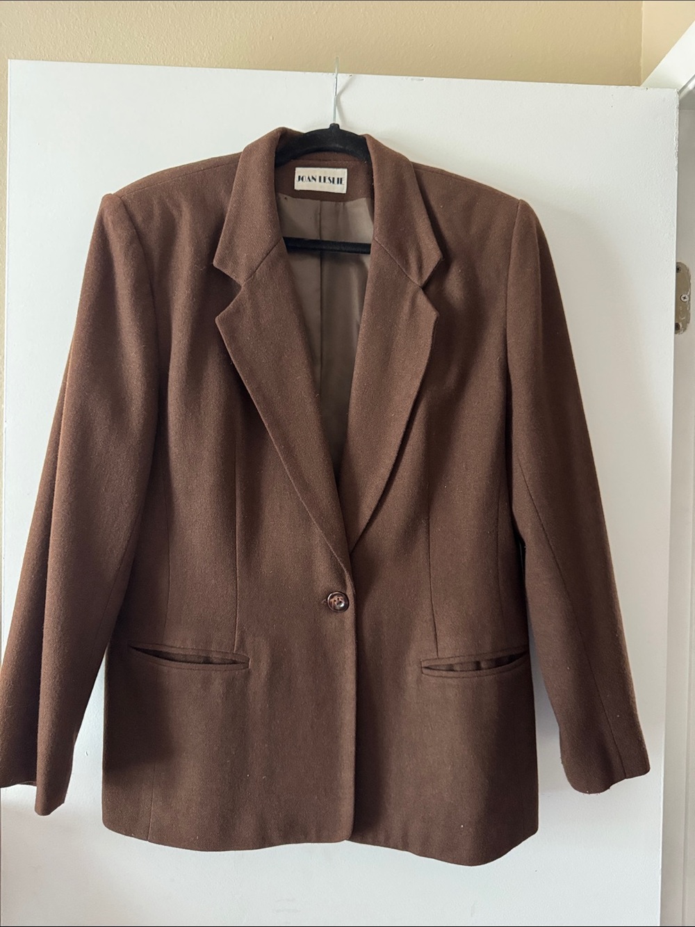 Women's Brown Wool Blend Blazer